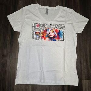Custom Marilyn Monroe Vneck T-shirt